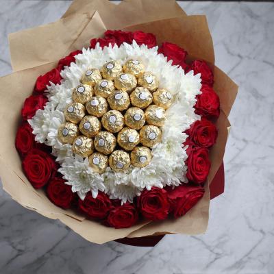 باقة فيريرو الذهبية ✨🍫🌹