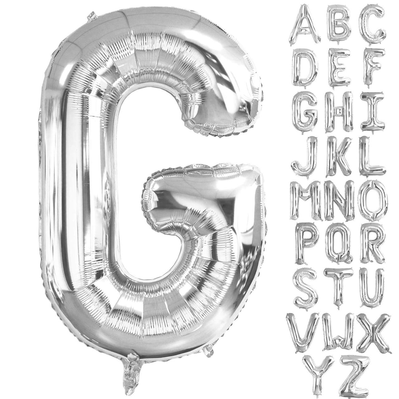 بالون هيليوم فضي – حروف إنجليزية مقاس 32 إنش